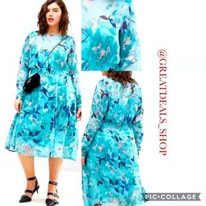 JUNAROSE floral sheer dress